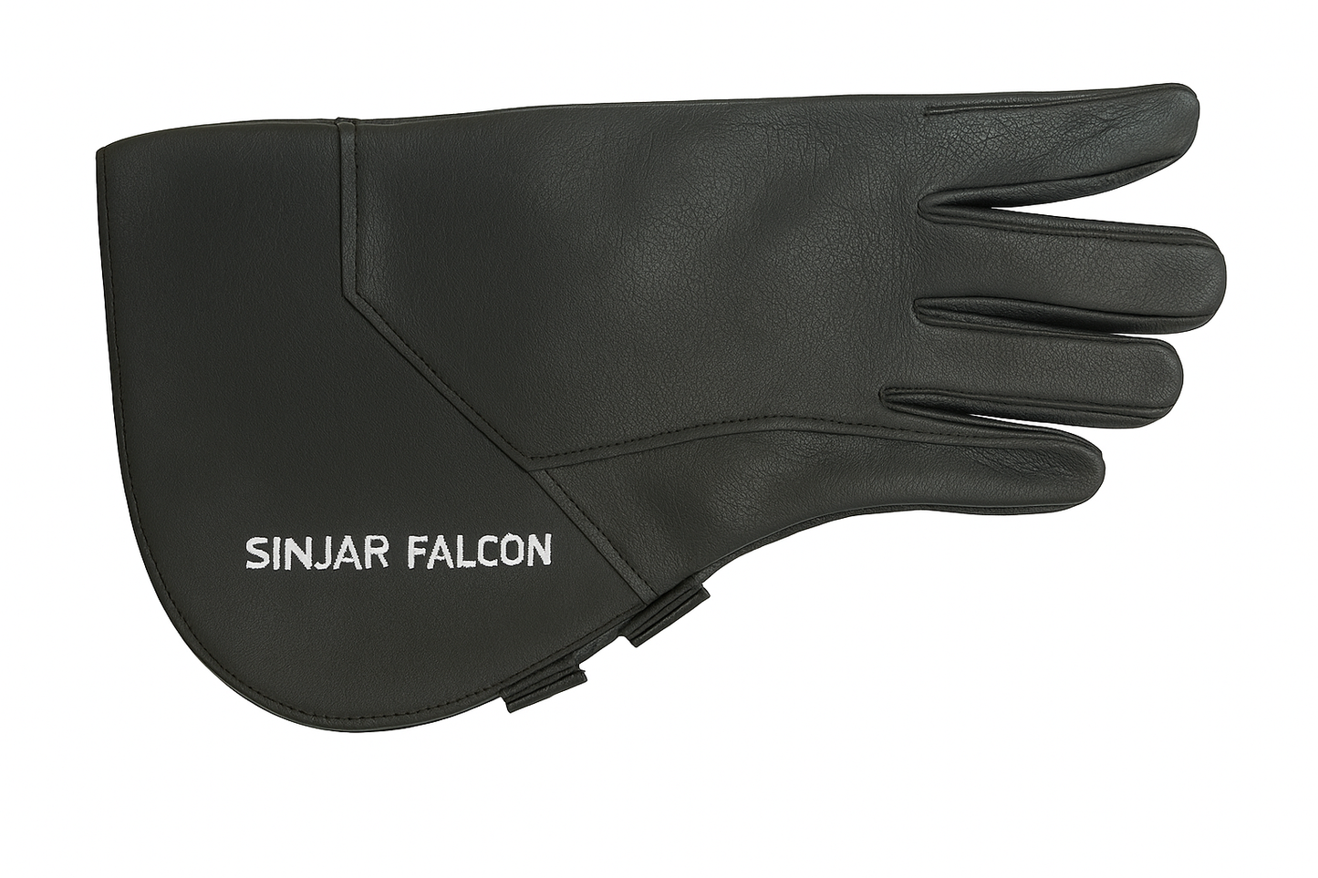 Double-Layer Standard Leather Glove with Ring