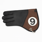 Double-Layer Leather Glove with Ring